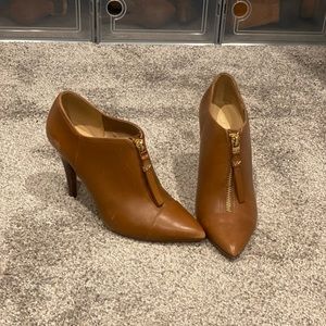 Michael Kors pointed toe zipper heels